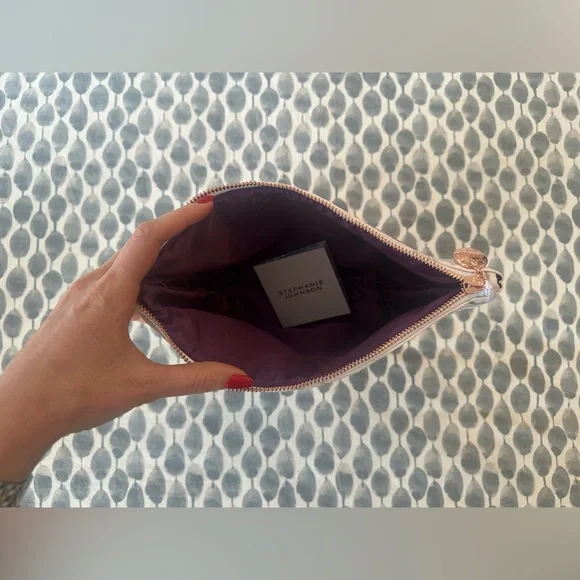 Stephanie Johnson Carrara Laura Large Trapezoid Cosmetic Bag - Picture 11 of 12